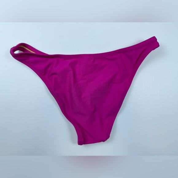 NWT J. Crew Bikini Bundle Radiant Fuscia Square Neck Top and 2 Bottoms Size XS - Picture 5 of 9